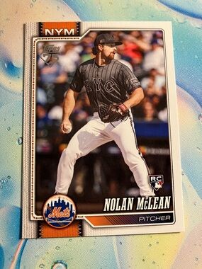Nolan McLean ROOKIE Mets Card - Topps NY METS